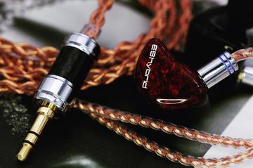 AAW POLA electrostatic hybrid in-ear monitor with cable detail