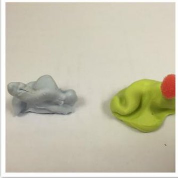 Insufficient ear impression example with flat missing outer-ear details