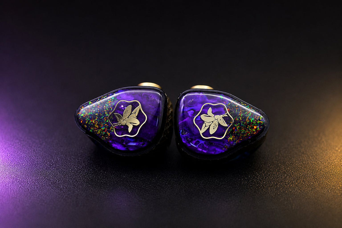 Mokara faceplate pair centered on a dark studio surface